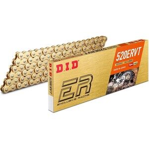 DID 520 ERVT Series X-Ring Dirt Bike Chain, 114 Links - Gold | 520ERVT114FB